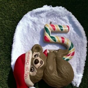 Hallmark Vintage my 5th Christmas bear ornament from 1992